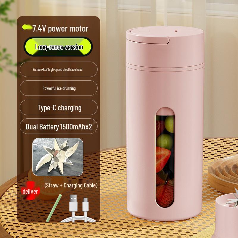 Portable Rechargeable Electric Blender & Ice Crusher Juicer Cup