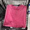 T-shirt pour homme en coton lourd délavé et vieilli, ample style Hong Kong, manches courtes cinq points, marque tendance d'été.