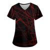 Women's Fashion Casual Halloween Printed Pocket T-shirt Tops