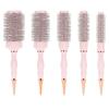 Barber Professional Round Blow Dry Brush, Professional Aluminum Tube Curly Hair  Cylinder Comb For Curly Hair Styling