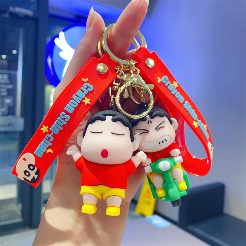 New Cute Crayon Small New Keychain Cartoon Animation Small New Toy Doll Pendant Bag Pendant Gift