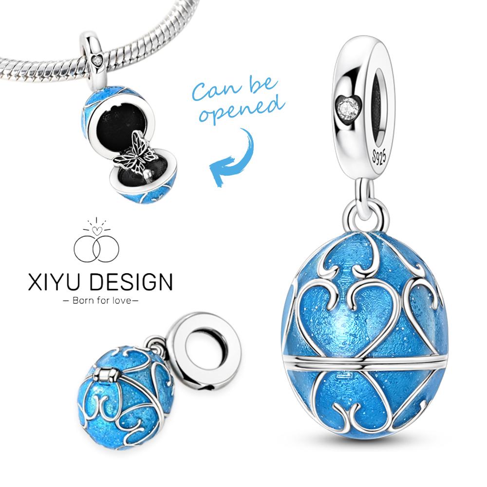 925 Silver Cute Kitten Lucky Cat Charm Can Be Opened Bead Pendant Fit Original Bracelet DIY Women Jewelry Gifts