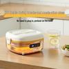 Portable Electric Heated Lunch Box – No Water Needed, Ideal for Office Workers, Insulated and Convenient.