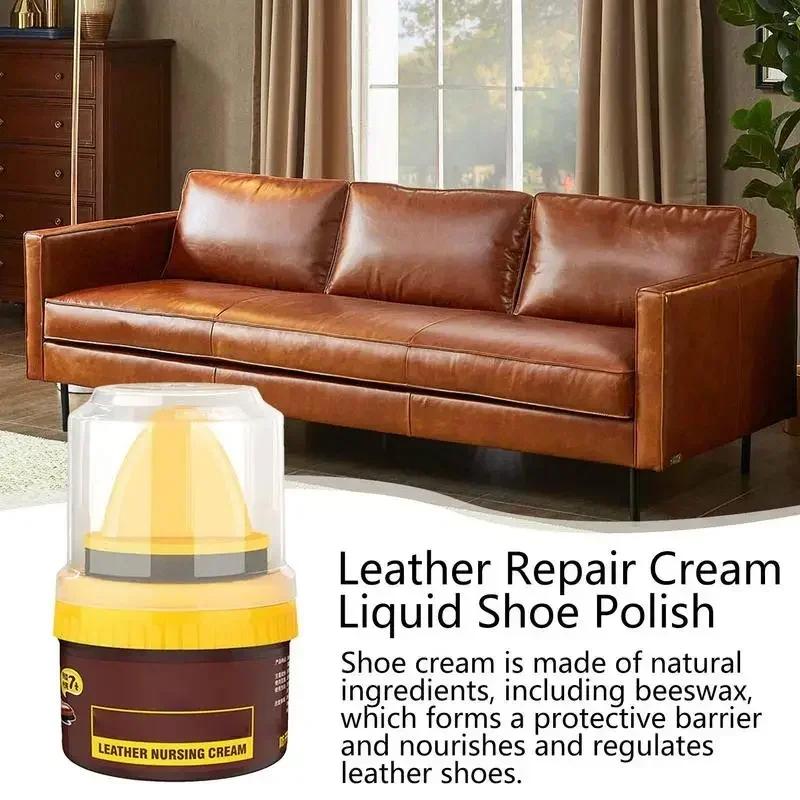 Car Leather Repair Cream Liquid Shoe Polish Nursing Shoes Leather Cleaner Shoes Polishing for Leather Shoes Sofa Seat Renovation