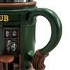 Irish Pub Stein Beer Mug Sculpted Ceramic Coffee Cup with Classic Bar Design 300ml Embossed Tea Mug Gift for Beer Lovers