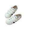 Student Velcro Black Shell Head Big Head Casual Shoes Women's Height Increasing Platform White Shoes Versatile Sneakers