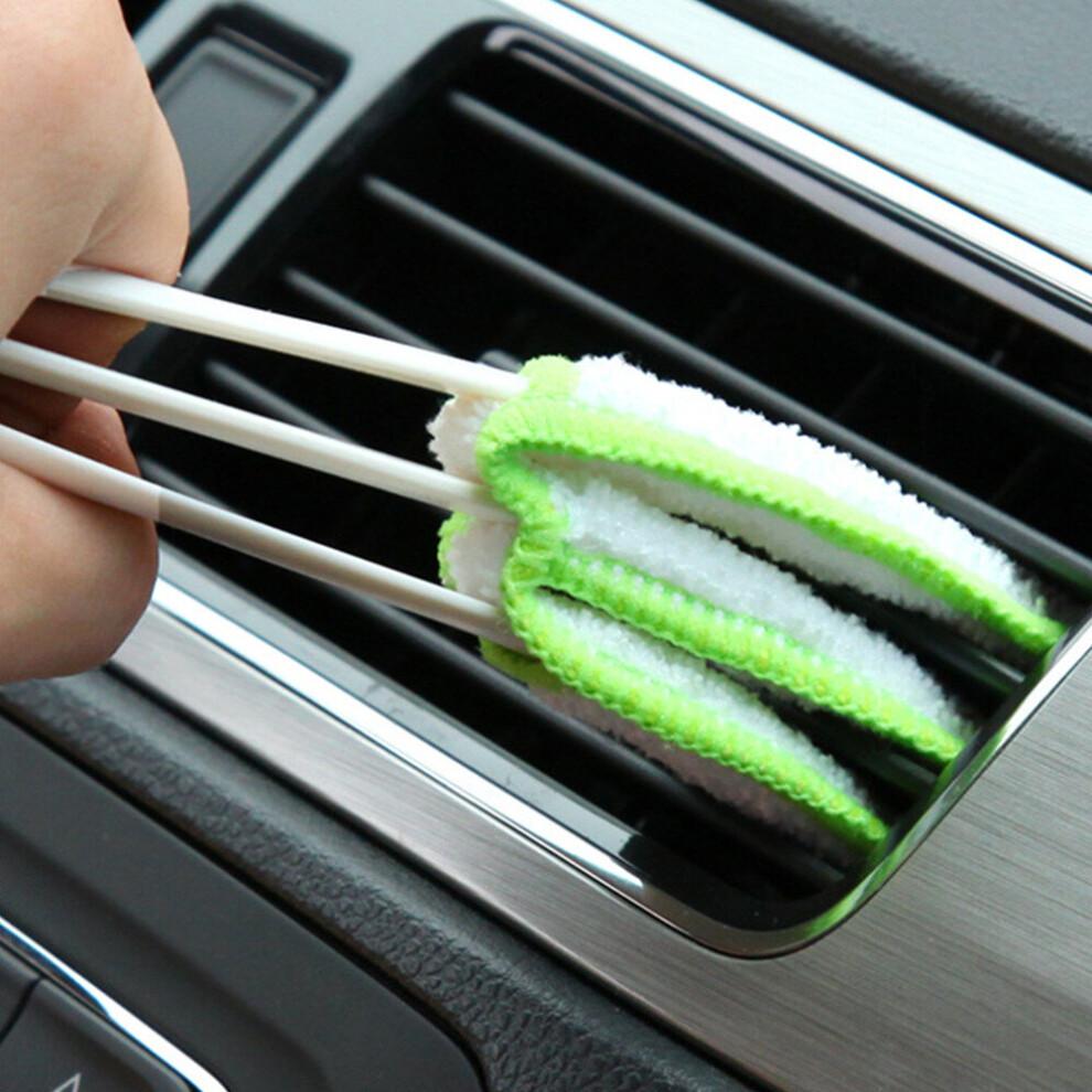 3PC Car Cleaning Brush Double Ended Car Air Vent Slit Cleaner Brush Dusting Blinds Keyboard Cleaning Brushes Home Cleaner