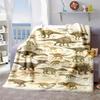 2026 New Arrivals Dinosaur Encyclopedia Theme Flannel Blanket 100% Polyester Soft Throw For, Sofa, Office, Camping Digital Print AllSeason MidCentury 