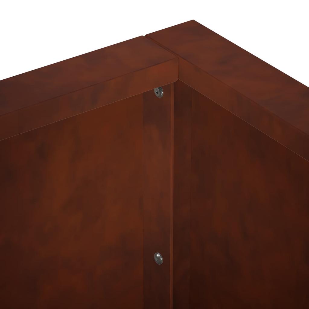 Retaining Wall 4 pcs 100 x 100 x 30 cm Weathering Steel Rust Look