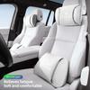 Leather Car Seat Headrest High-quality Comfort Waist Rest Neck Pillow For Tesla Model 3 Y S X Cybertruck Juniper Auto Interiors