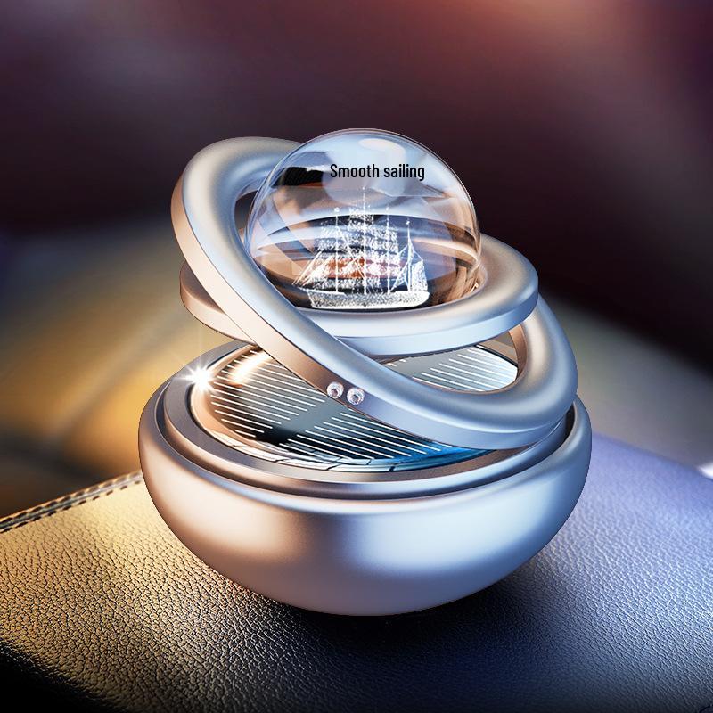 Solar Rotating Car Aromatherapy Ornament