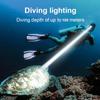 Professional Diving Headlamp Diving 100M Strong Light LED Headlight IPX8 Waterproof Scuba Head Lamp Amphibious Portable Lantern