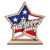 Solid Wood Handcrafted Patriotic Star Flag Decorative Item For Office Or Living Space Office Nationalistic Display