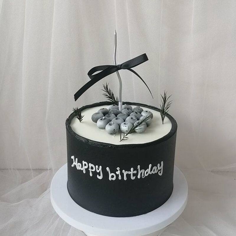 6 Zoll Schwarzer Simulationskuchen Sahne Geburtstagskuchen Modellkuchen Dessert Backshop Schaufensterdisplay Muster Requisiten Dessert Dekoration