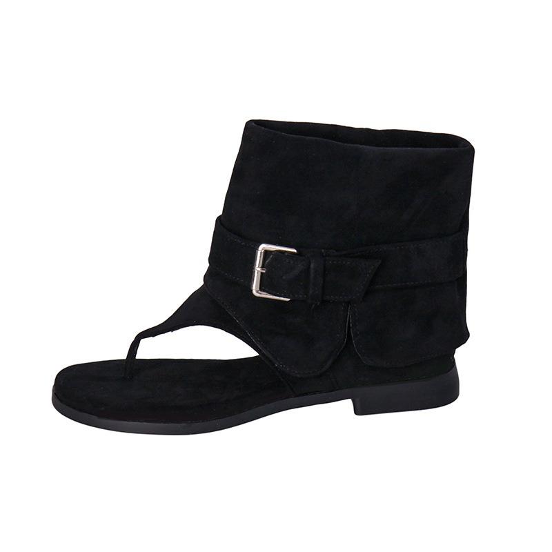 Fashion Women's Shoes Spring and Summer New Lazy Style Denim Retro Versatile Short Fashion Boots Toe Sandals