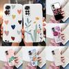 Coque Cœur Fleur Pour Redmi Note 12 Pro 4G Housse de Téléphone Mignonne Silicone Anti-choc Souple Coque Pour Redmi Note12S 13 13C 5G Dessin Animé