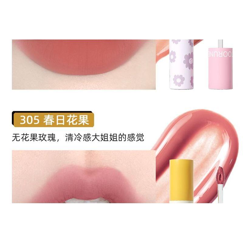 TOORUNE - Spring Blossom Matte Liquid Lipstick Set - 2 Types