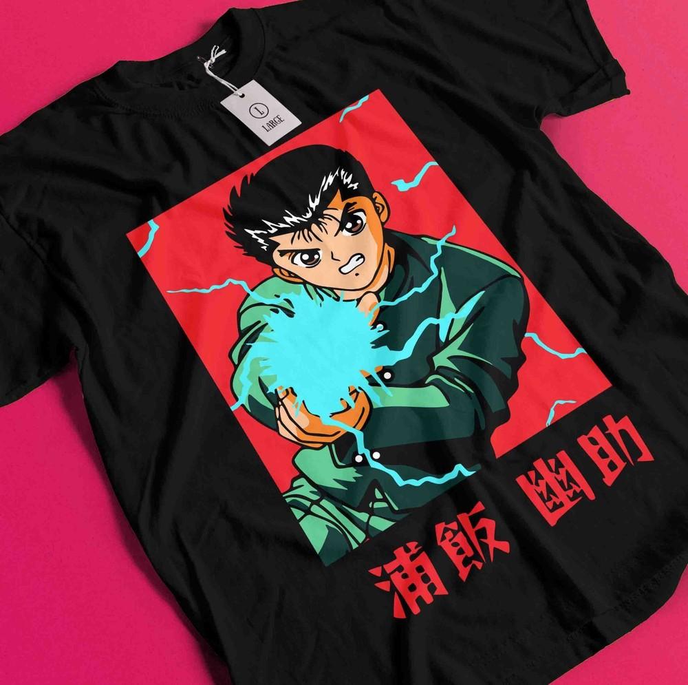 

Yu Yu Hakusho T-shirt Yusuke Urameshi Tshirt Kuwabara Kurama Hiel Shirt Anime BB1389 S