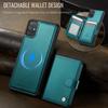 For Samsung Galaxy A51 4G SM-A515 Case JEEHOOD J09 RFID Blocking Card Holder Leather Back Phone Cover Magnetic Case