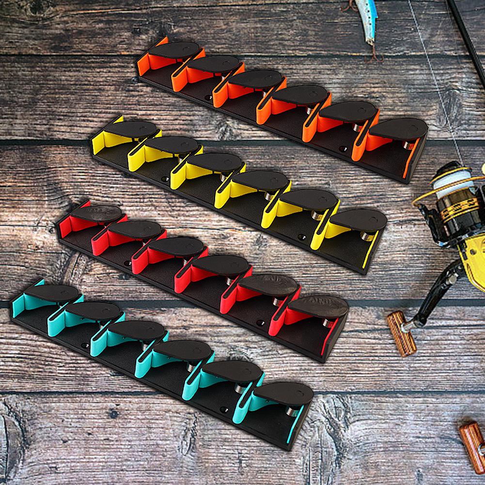 Wall Mount Fishing Rod Rack Fishing Pole Holder Holds Up To 6 Rods Fishing Rod Storage Rack Anti Slip for Garage Storage