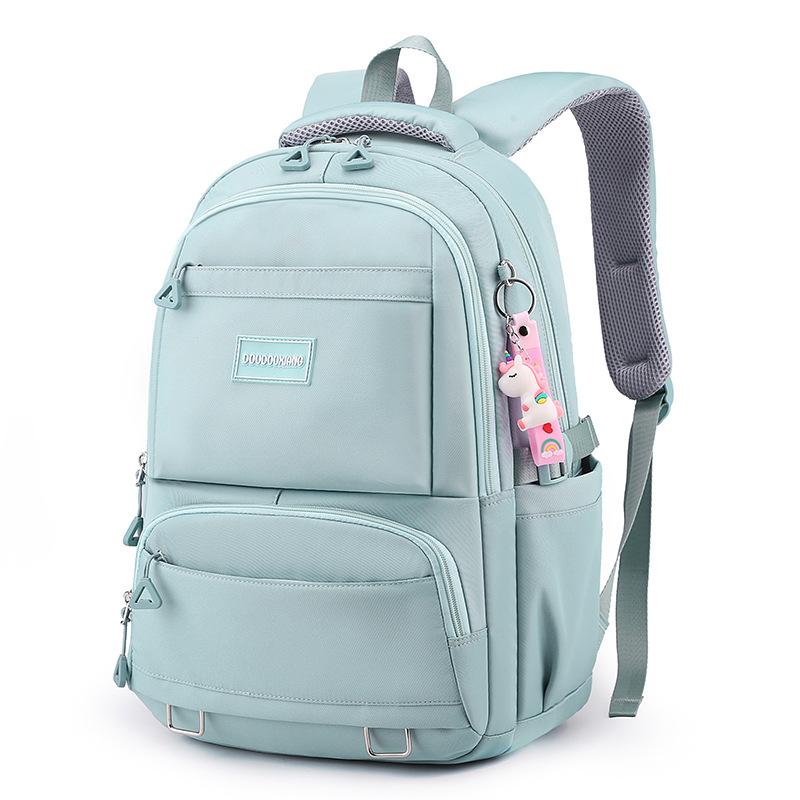 School bag women's large-capacity new middle and high school students backpack multi-compartment can be set trolley case travel backpack
