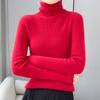 Women's High Neck Cashmere Turtleneck Pullover - 100% Wool Slim Fit Long Sleeve Sweater, Autumn/Winter Base Layer.