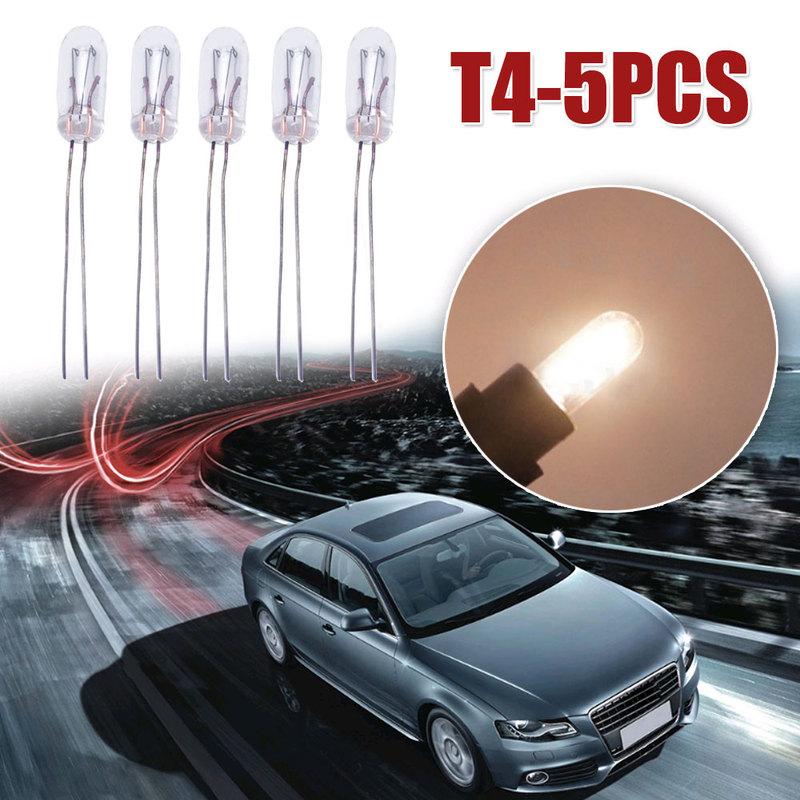 5pcs Universal Auto Trument Bulbs Car Gear Indicator Light Dashboard Light T3 T4 T5 12V Car Signal Lamp Car Light Accessory