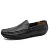Genuine Leather Men Casual Shoes Soft Luxury Brand Mens Loafers Moccasins Breathable Slip on Black Driving Shoes Plus Size 37-47
