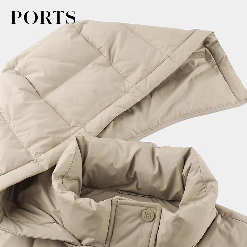 PORTS Women's Autumn Detachable Hood Down Jacket