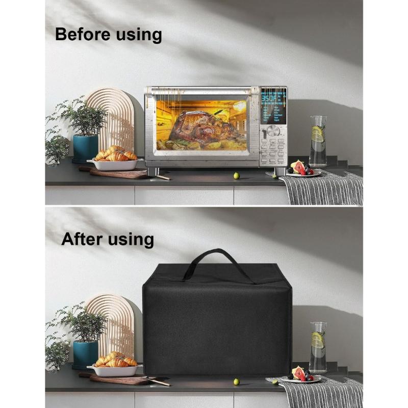 Breathable Microwaves Oven Covers Dust Proof Oil Resistant Washable Fabric Fit For Kitchen Appliance Maintenances