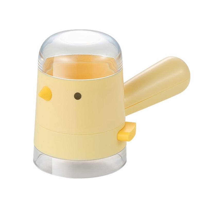 

Cute Chick Quantitative Salt Container Bottle Push Type Pepper Shaker Measuring Condiment Jar For Spices And Seasonings жёлтый