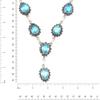 Swiss Blue Quartz Gemstone Jewelry Necklace Set 18-20''