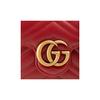 Gucci GG Marmont Vintage Logo Chain Leather Envelope Shoulder Bag Women Shoulder Bag Red 474575-DTD1T-6433
