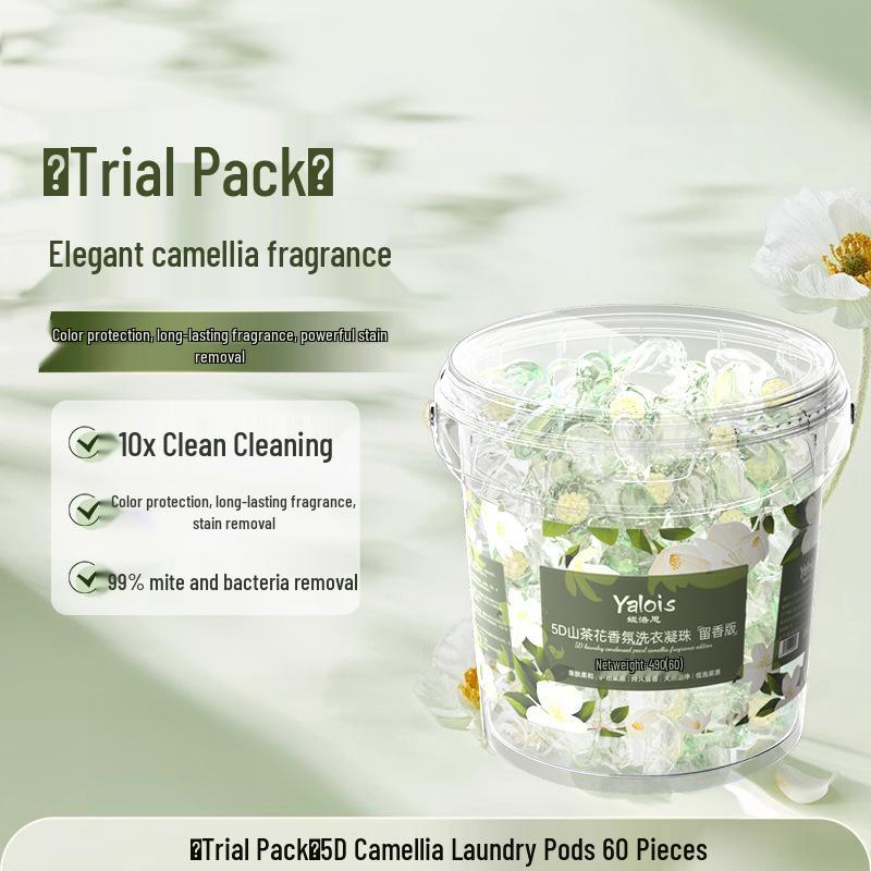 

5D Камелія Капсули для прання: Пральний засіб три в одному з підсилювачем аромату для довготривалої свіжості