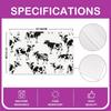 Rustic Cow Placemats Set of 4 Retro Milk Cow Table Mats Placemat Black White Cow Placemats for Dining Table Indoor Outdoor