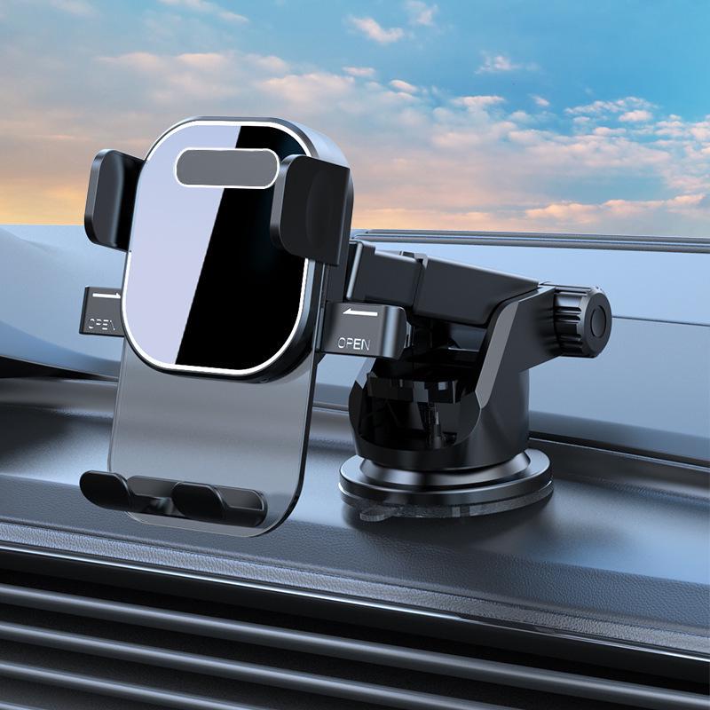 Automatic Lock Car Phone Holder with Dashboard Suction Cup and Air Vent Mount