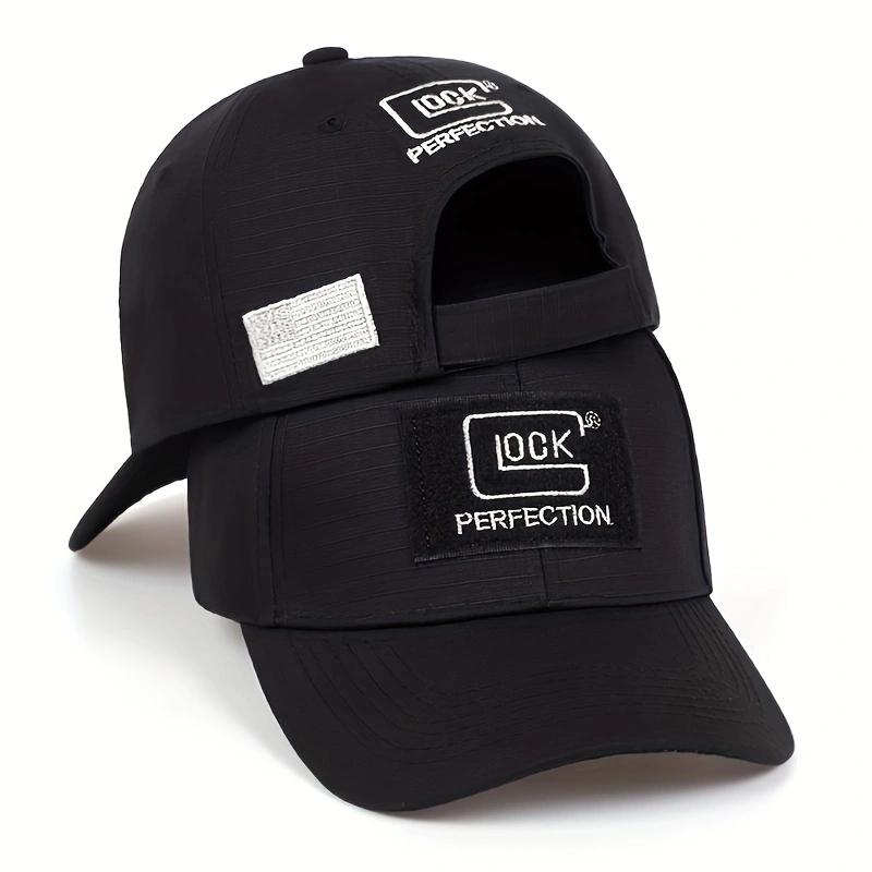Unisex Lock Sticker Embroidery Baseball Caps Spring and Autumn Outdoor Adjustable Casual Hats Sunscreen Hat Sports Golf Cap