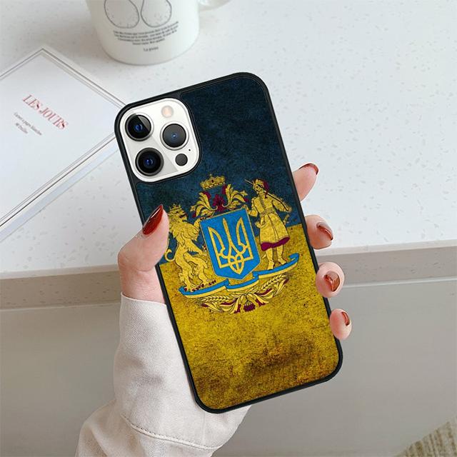 

U-kraine Flag Phone Case For iPhone 17 Air 13 12 14 15 16 Cover For Apple iPhone 17 Air 14 15 16 Pro Max Plus Coque iPhone 11