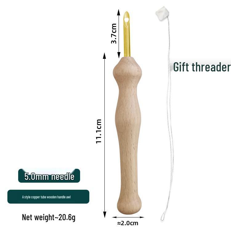 Russian Punch Needle Yarn & DIY Embroidery Tool for Cross Stitch & Coarse Weaving