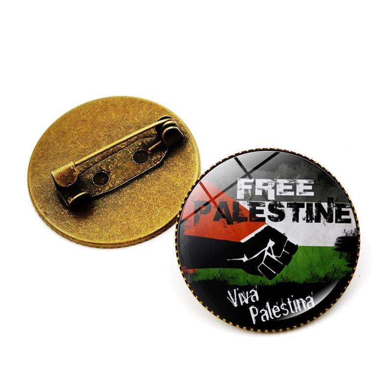 Premium Zinc Alloy Palestine Flag Brooch Pin Unique And Stylish Accessory For Bags And Jewelry Wholesale