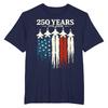 250 Years Of American Independence Commemorative T-shirt Men Women Round Neck Short Sleeve Black T Shirts Daily Casual Fashion