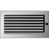 Vent Cover 17x30 nickel - plated with blinds