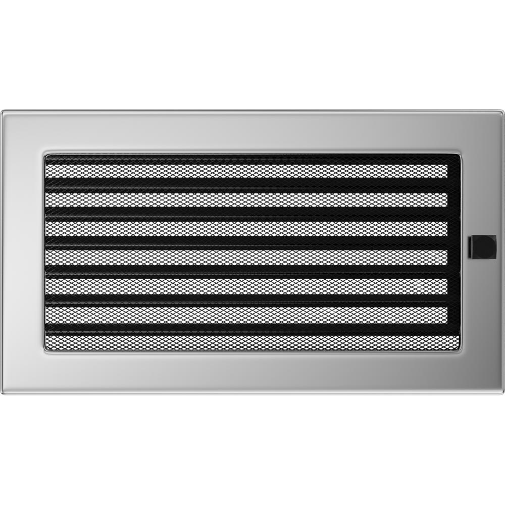 Vent Cover 17x30 nickel - plated with blinds