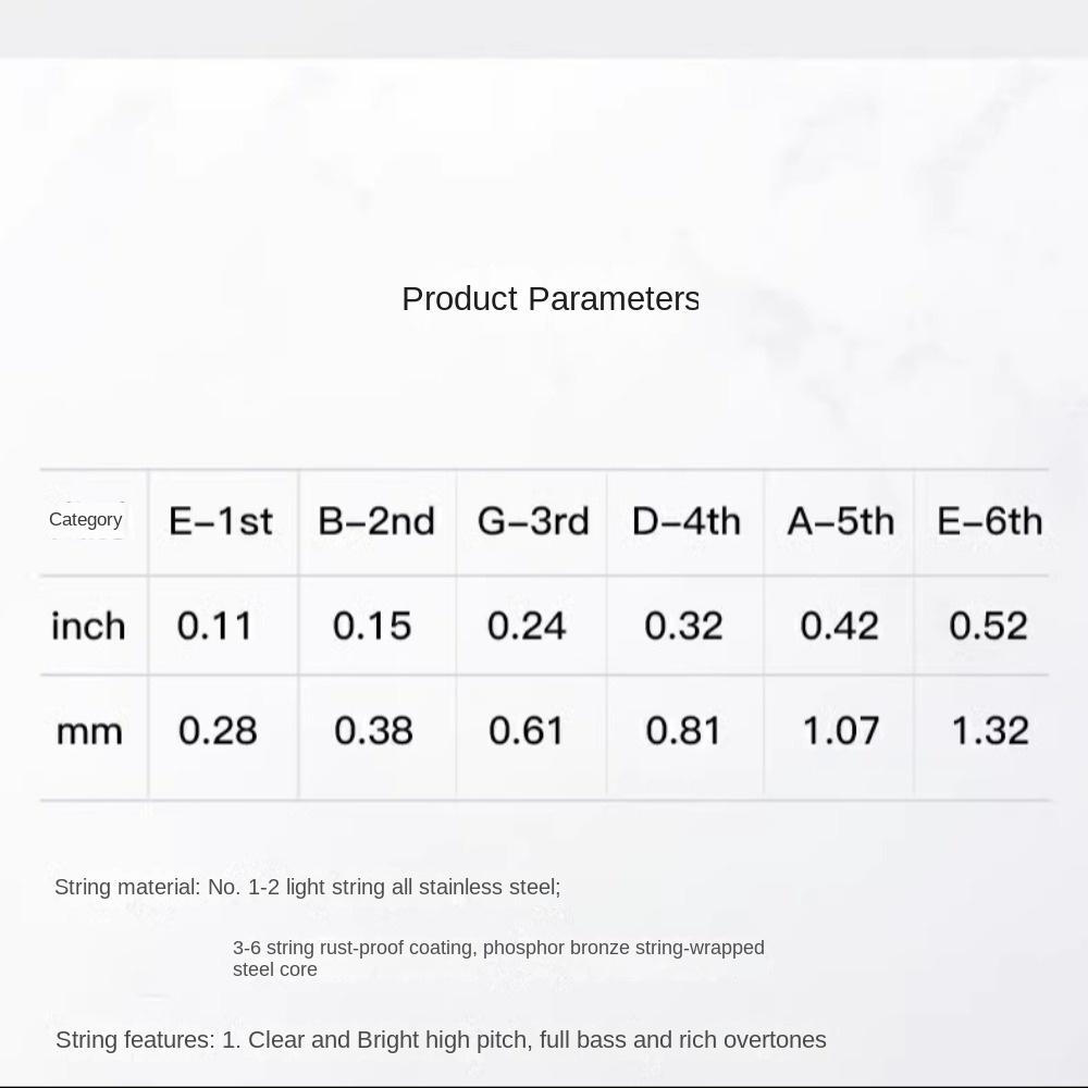 A206 Series Acoustic Guitar Strings 0.11inch Guitar 6 Strings Alice Guitar Strings  Guitarist