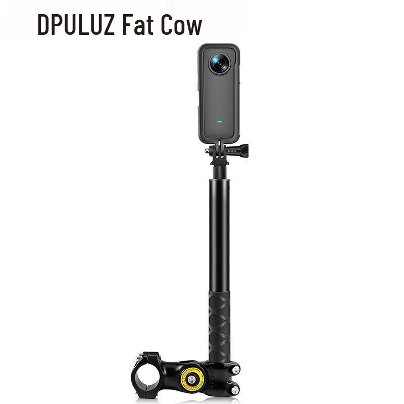 PULUZ Bicycle and Motorcycle Clamp Mount with Selfie Stick