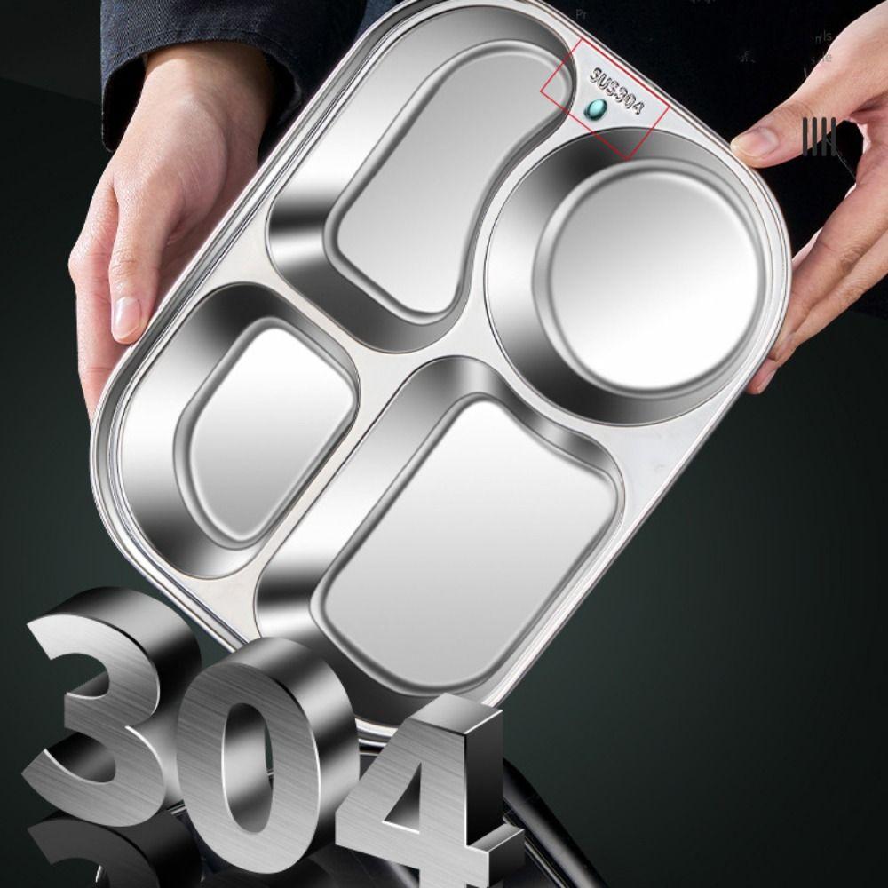 Stainless Steel Insulated Lunch Box Leak-Proof Large Capacity Food Storage Box Sealed Compartment Food Container Office Worker