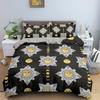Bohemian Duvet Cover Set Universe Sun And Moon Themed Polyester Comforter Cover King Queen Full Size For Kids Boys Bedding Set