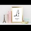A3 Framed Art Stylish French Black and A3 Poster x Framed Poster, Perfume, Monochrome, Interior, Perfume, Antique, White, (420 297mm),