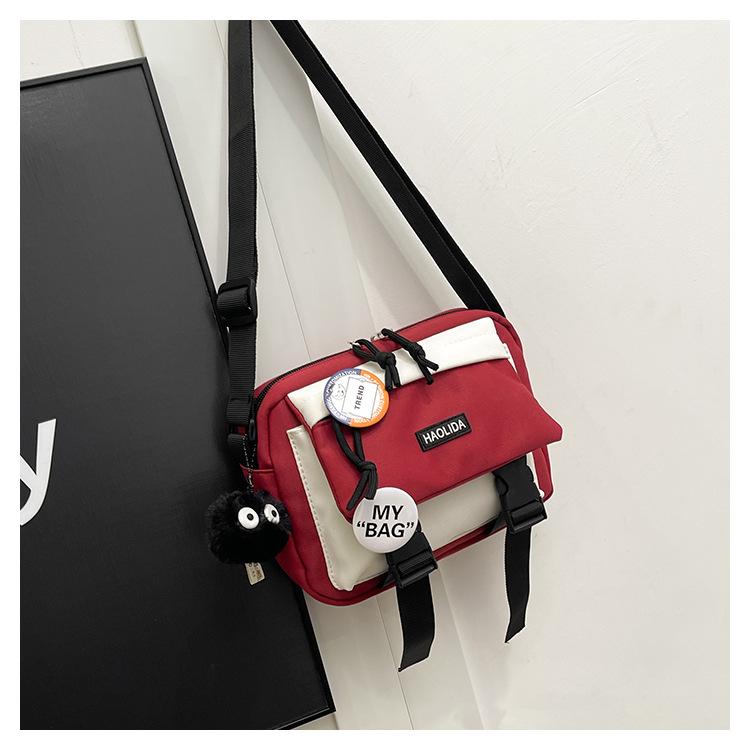 2025 Spring New Messenger Bag Small Bag Japanese Trendy Brand Casual Versatile Student Mobile Phone Bag Small Satchel Women