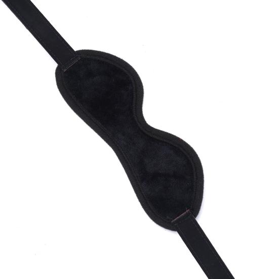 Lace BDSM Blindfold with Adjustable Strap Red Black Eye Mask for Sensory Deprivation Soft Inner Lining Intimate Accessory for Couples Role Play